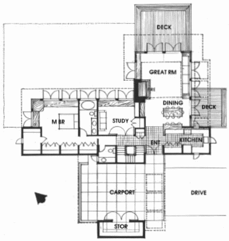 Дом Ли (Lee House), план верхнего этажа Дом Ли (Lee House), план верхнего этажа