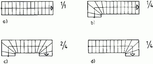 Варианты одномаршевых лестниц Варианты одномаршевых лестниц