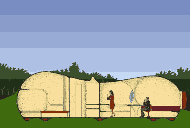 Органический дом Арахис в разрезе