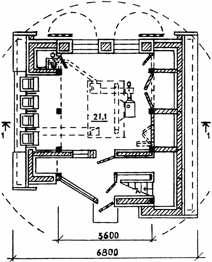 Конструкция солнечного дома, план